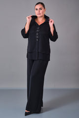 Dress Port - Plus Size Suit (DSP27K3623) - 8690200212918