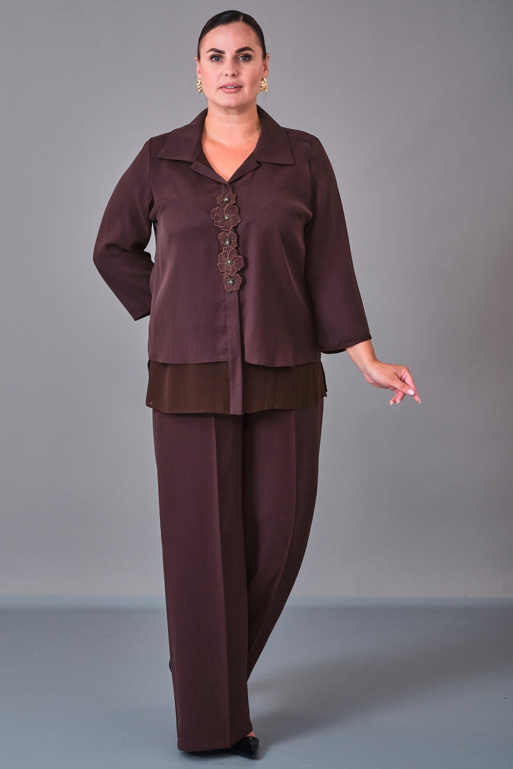 Dress Port - Plus Size Suit (DSP27K3623) - 8690200212925