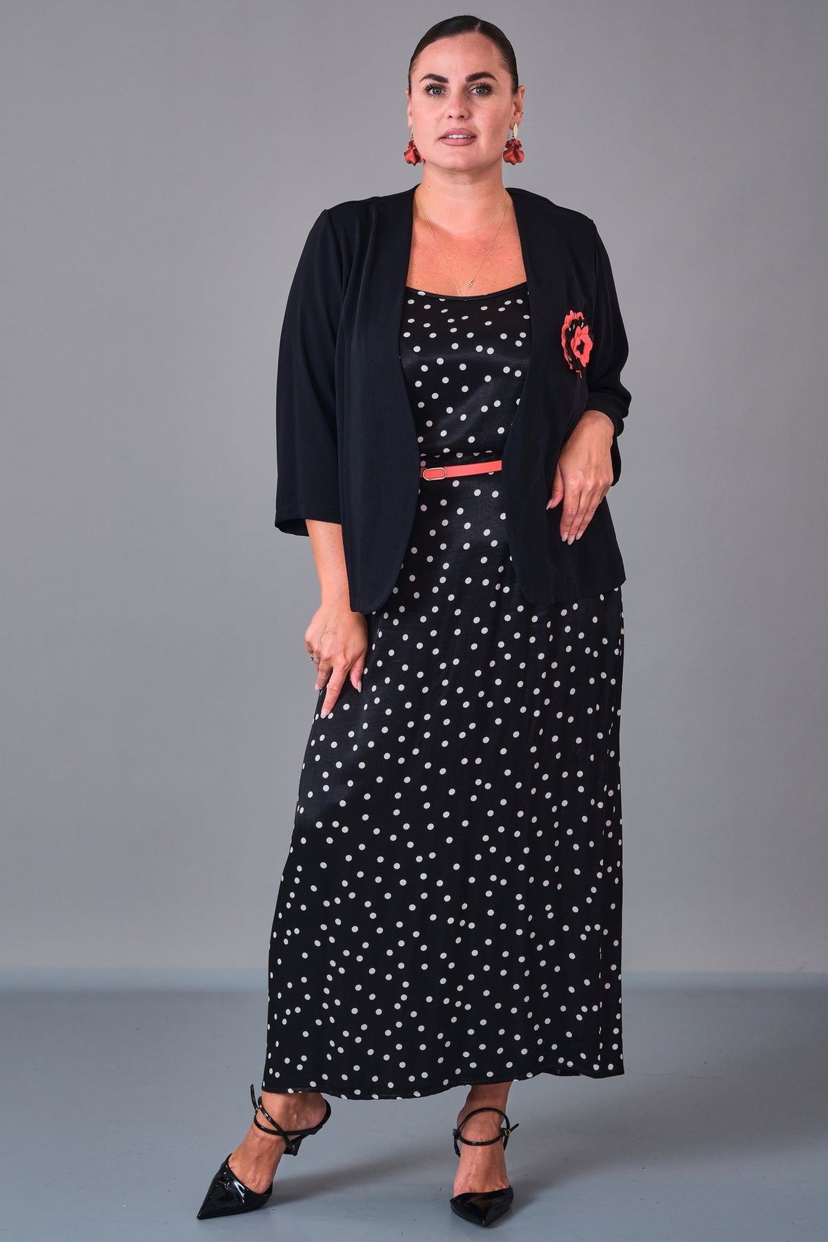 Dress Port - Plus Size Dress (DSP27K3634) - 8690200213052