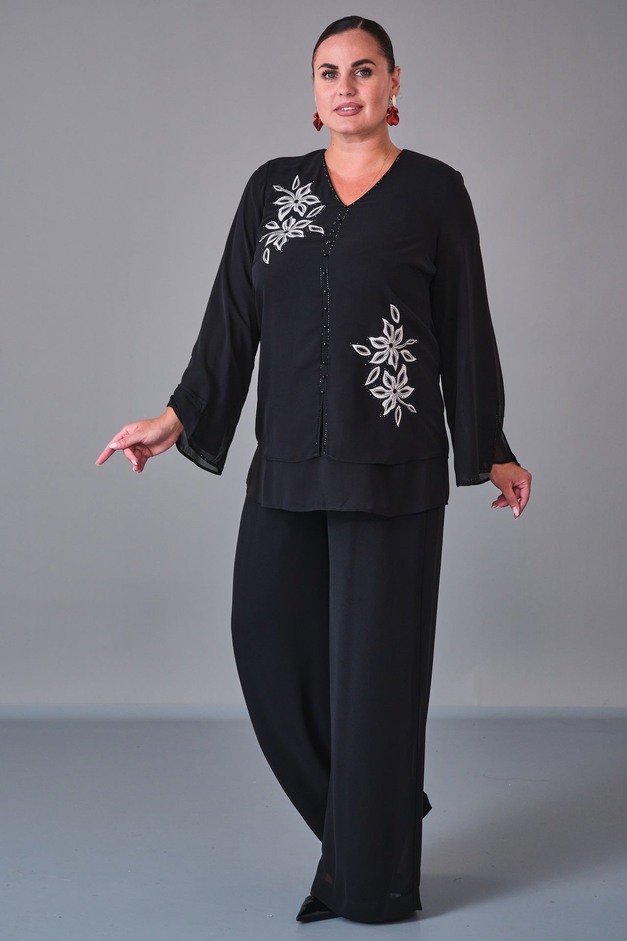 Dress Port - Plus Size Suit (DSP27K3635) - 8690200213069