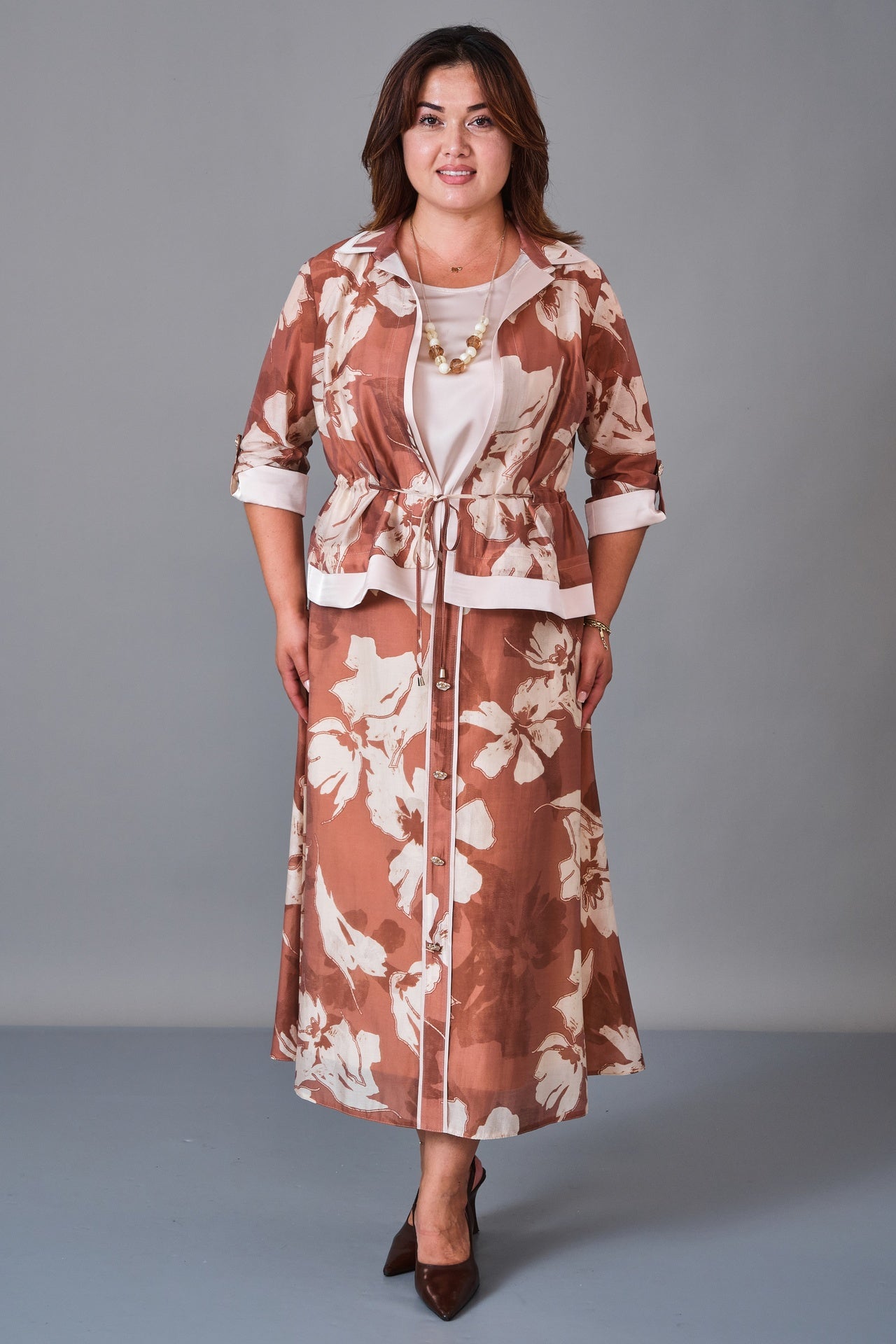 Dress Port - Plus Size Suit (DSP27K3652) - 8690200213076