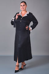 Dress Port - Plus Size Dress (DSP27K5831) - 8690200213090