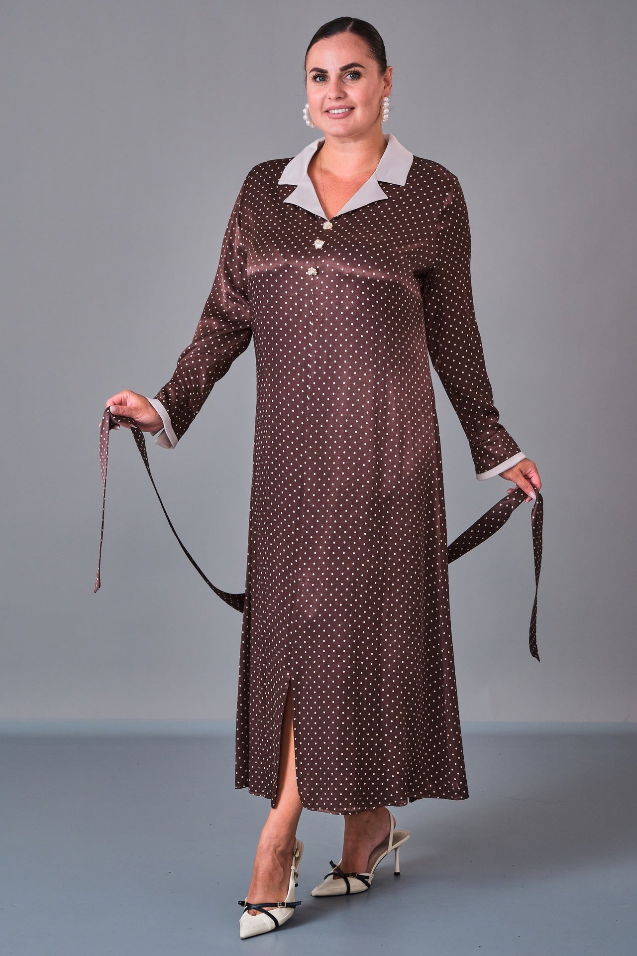 Dress Port - Plus Size Dress (DSP27K5831) - 8690200213106