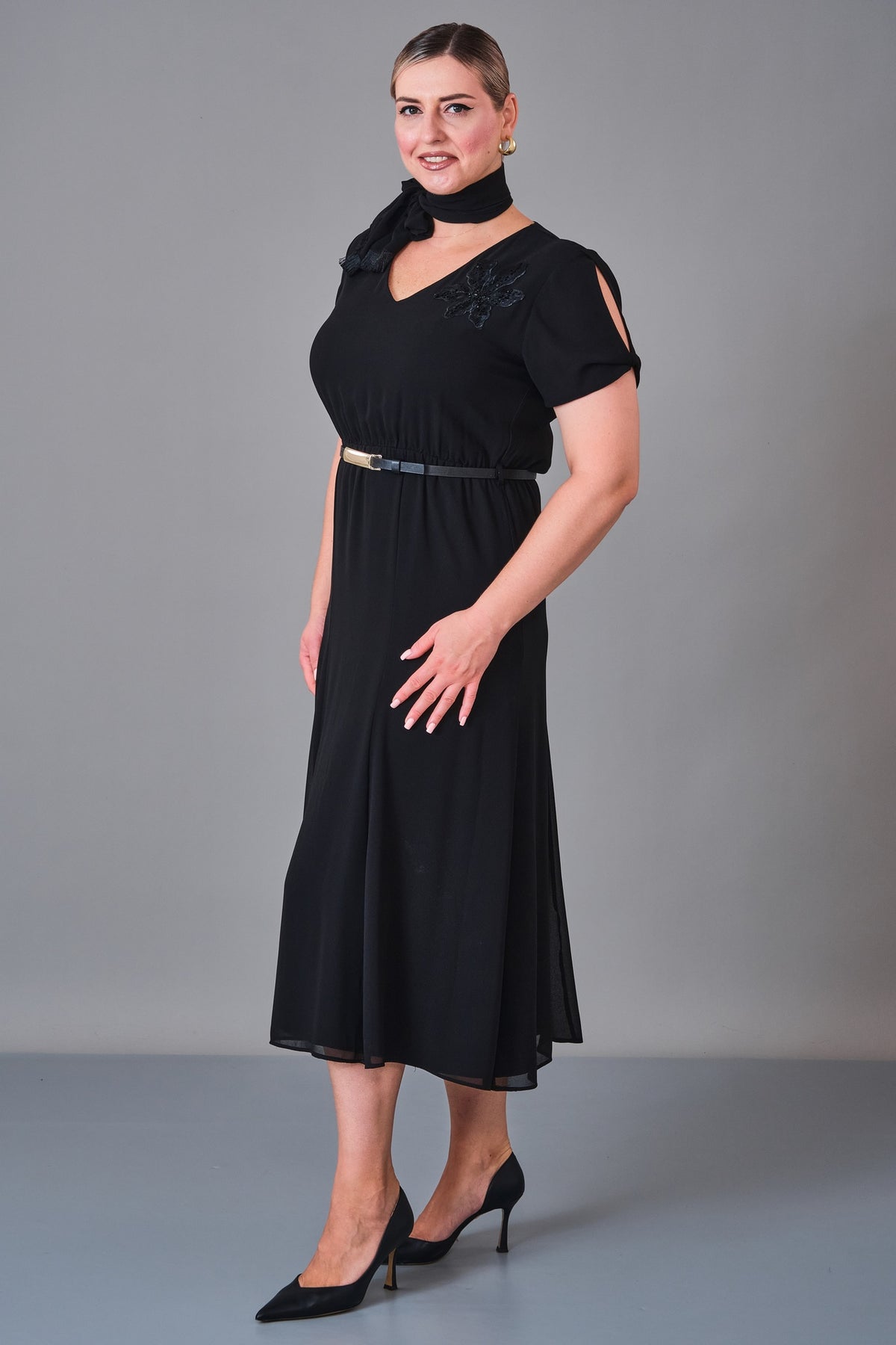 Revaro - Plus Size Dress (REV27KBS-2712) - 8690200213649