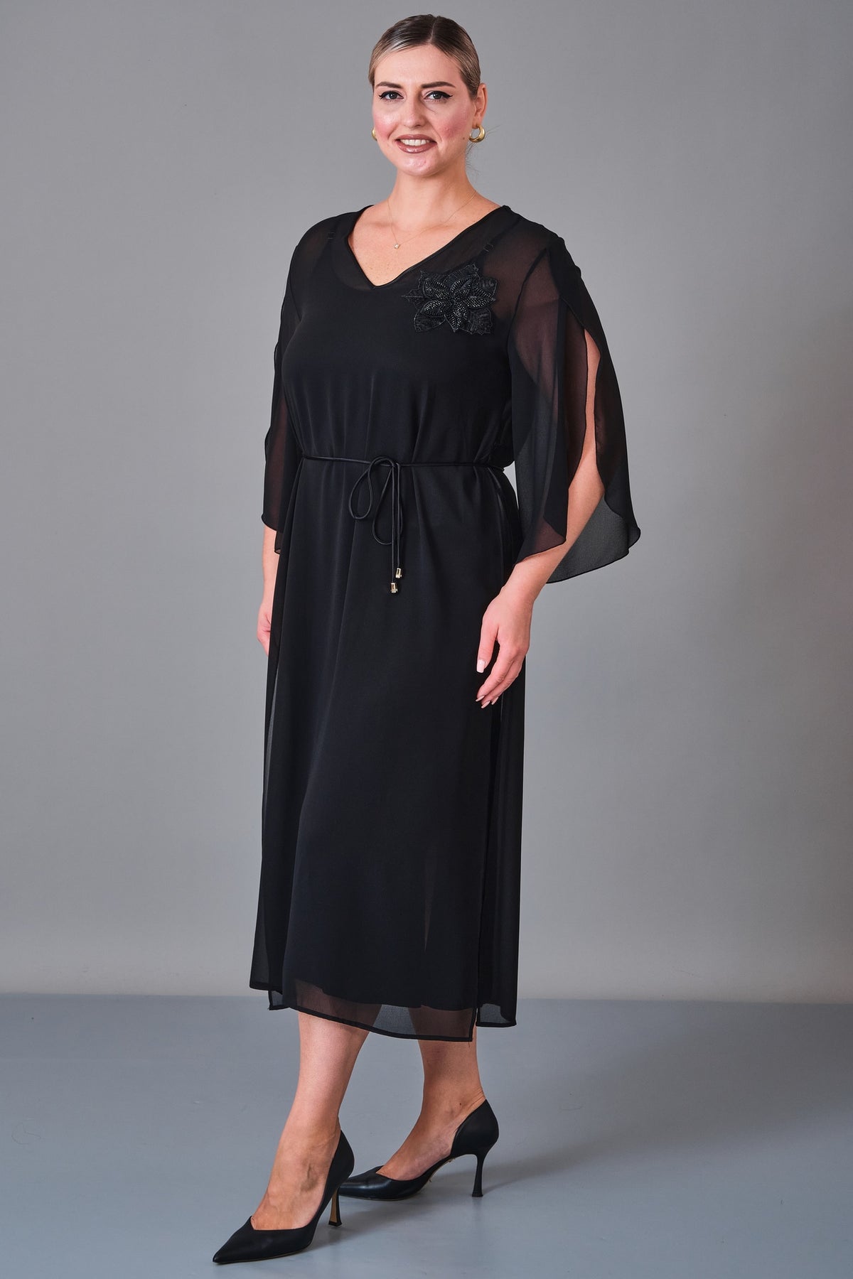 Revaro - Plus Size Dress (REV27KBS-2713) - 8690200213663