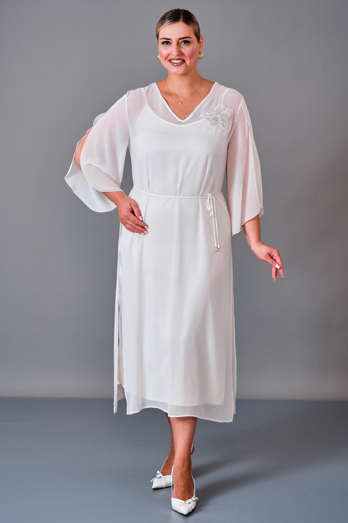 Revaro - Plus Size Dress (REV27KBS-2713) - 8690200213670