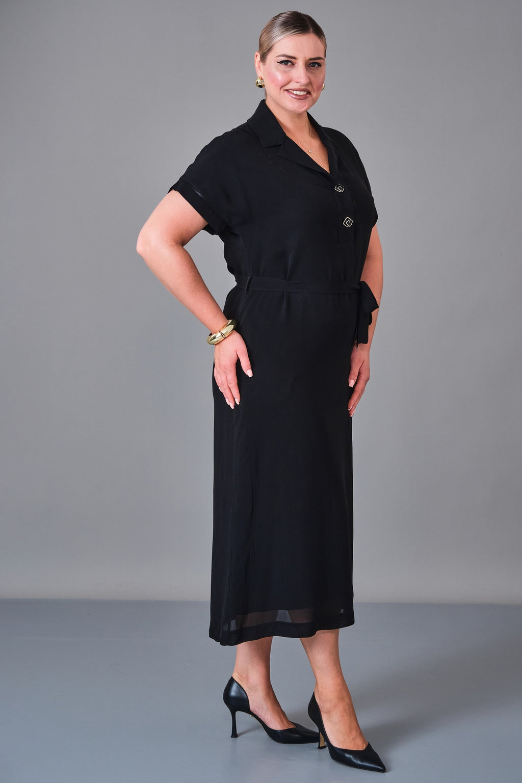 Revaro - Plus Size Dress (REV27KBS-2714) - 8690200213687