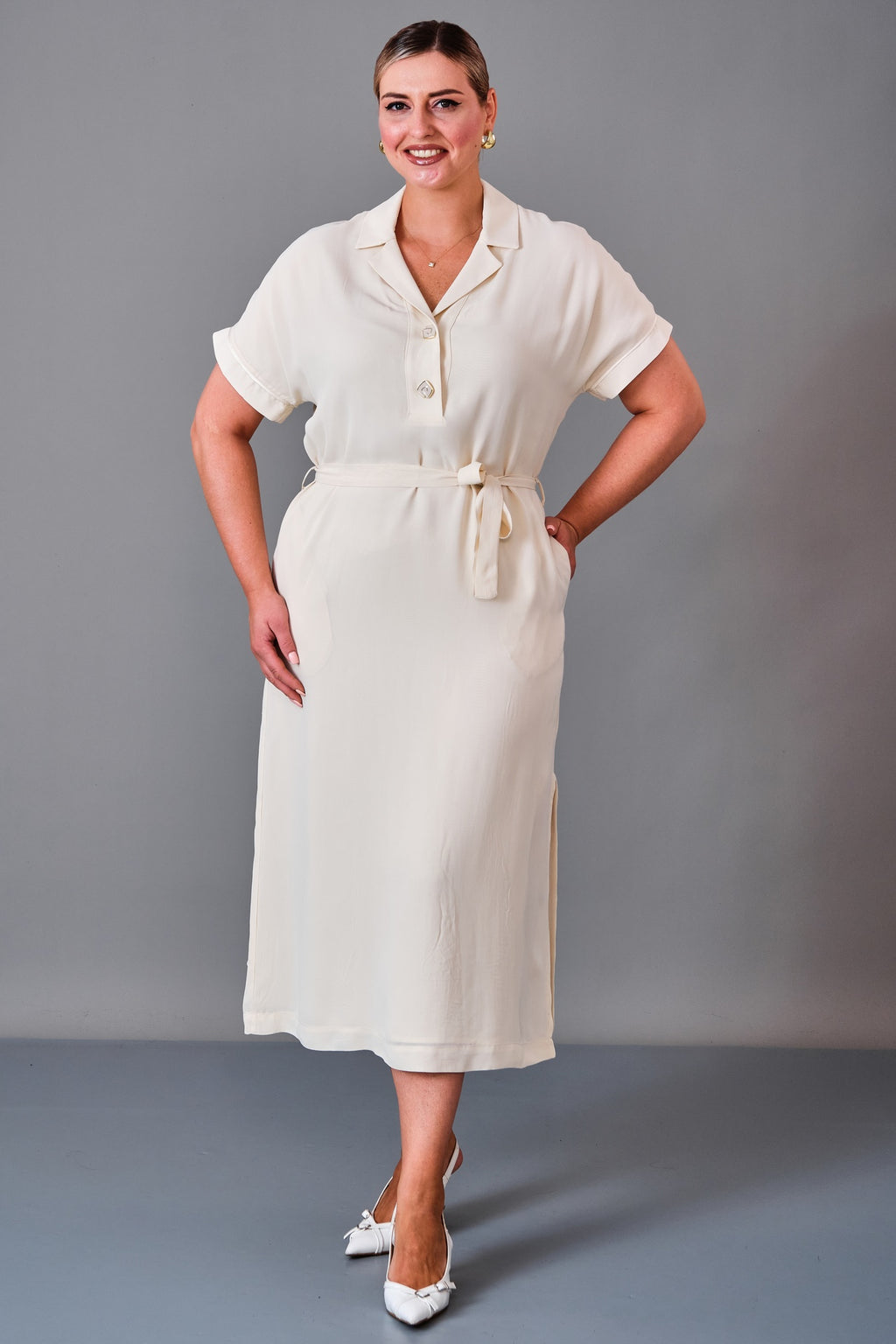 Revaro - Plus Size Dress (REV27KBS-2714) - 8690200213694