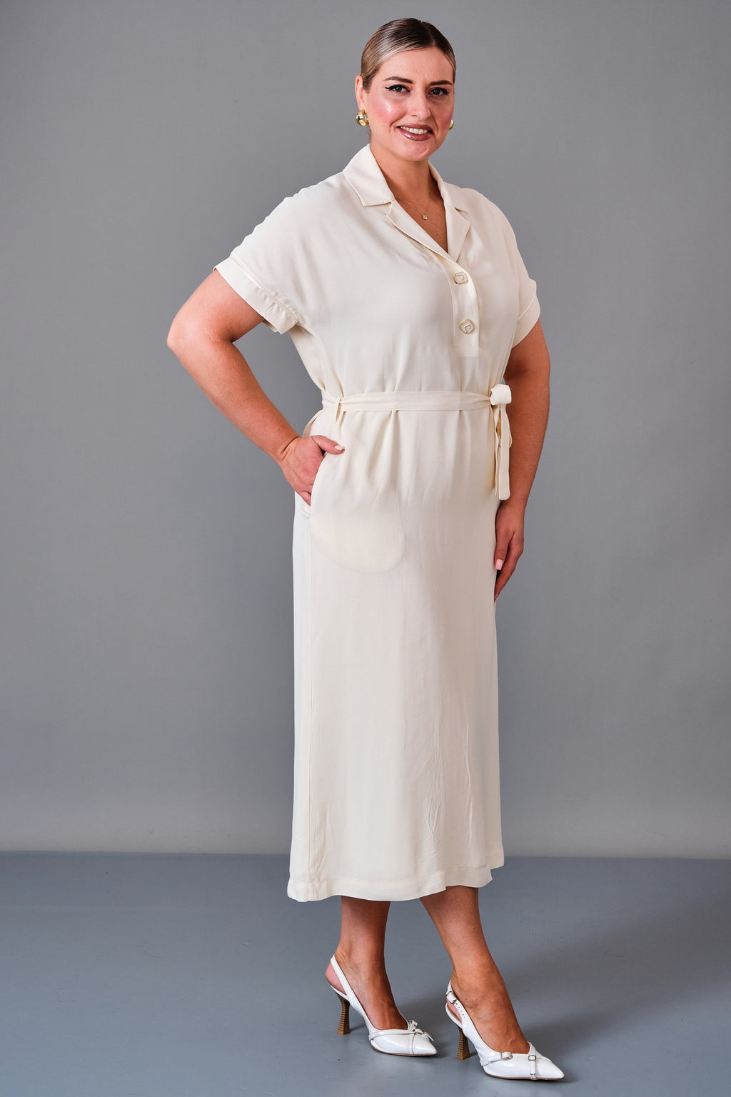 Revaro - Plus Size Dress (REV27KBS-2714) - 8690200213694