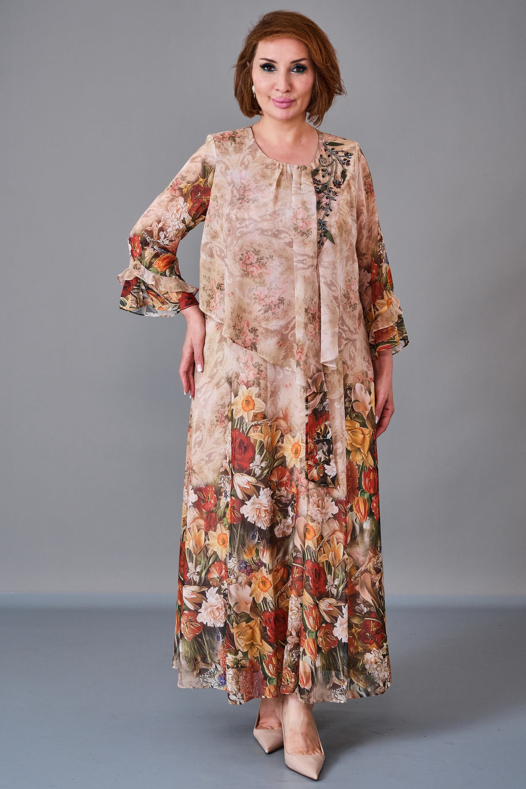 Gumanize - Plus Size Dress (GMZ2026-891-8320) - 8690200213779