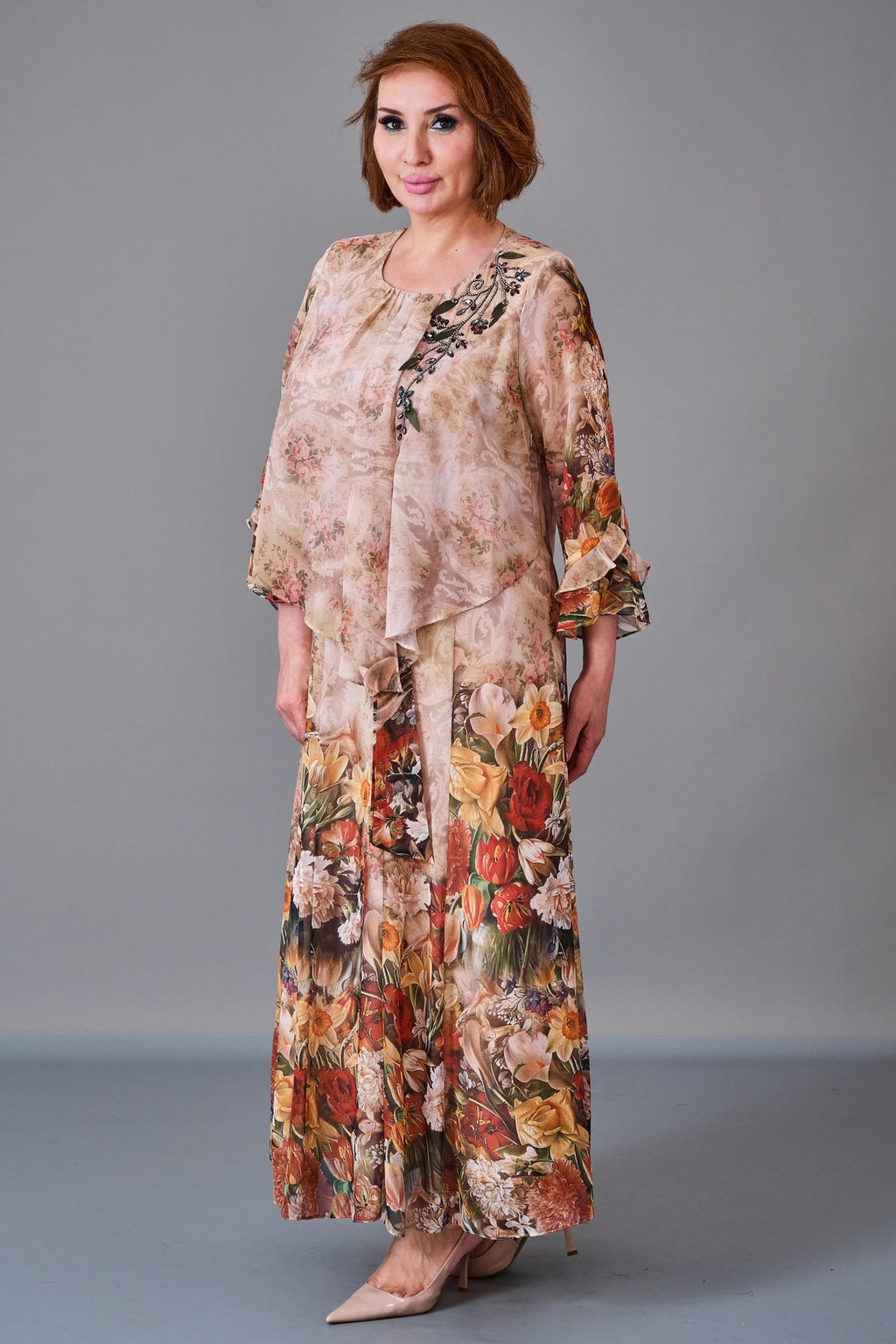 Gumanize - Plus Size Dress (GMZ2026-891-8320) - 8690200213779