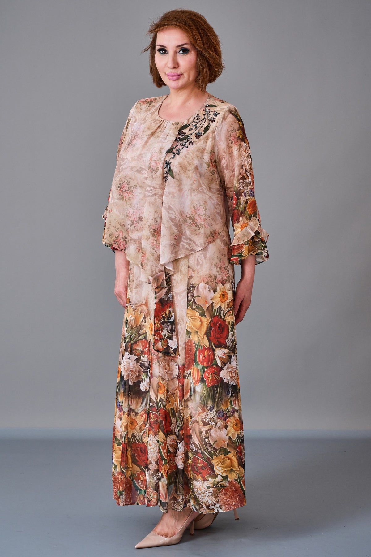 Gumanize - Plus Size Dress (GMZ2026-891-8320) - 8690200213779
