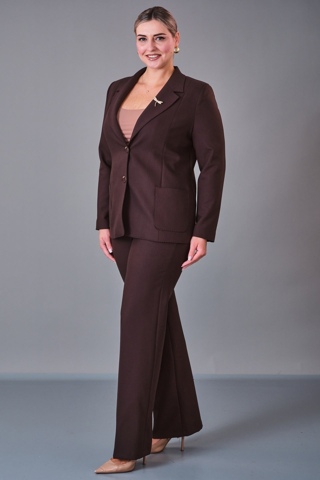 Cocomika - Plus Size Suit (CMK27K3046) - 8690200213984