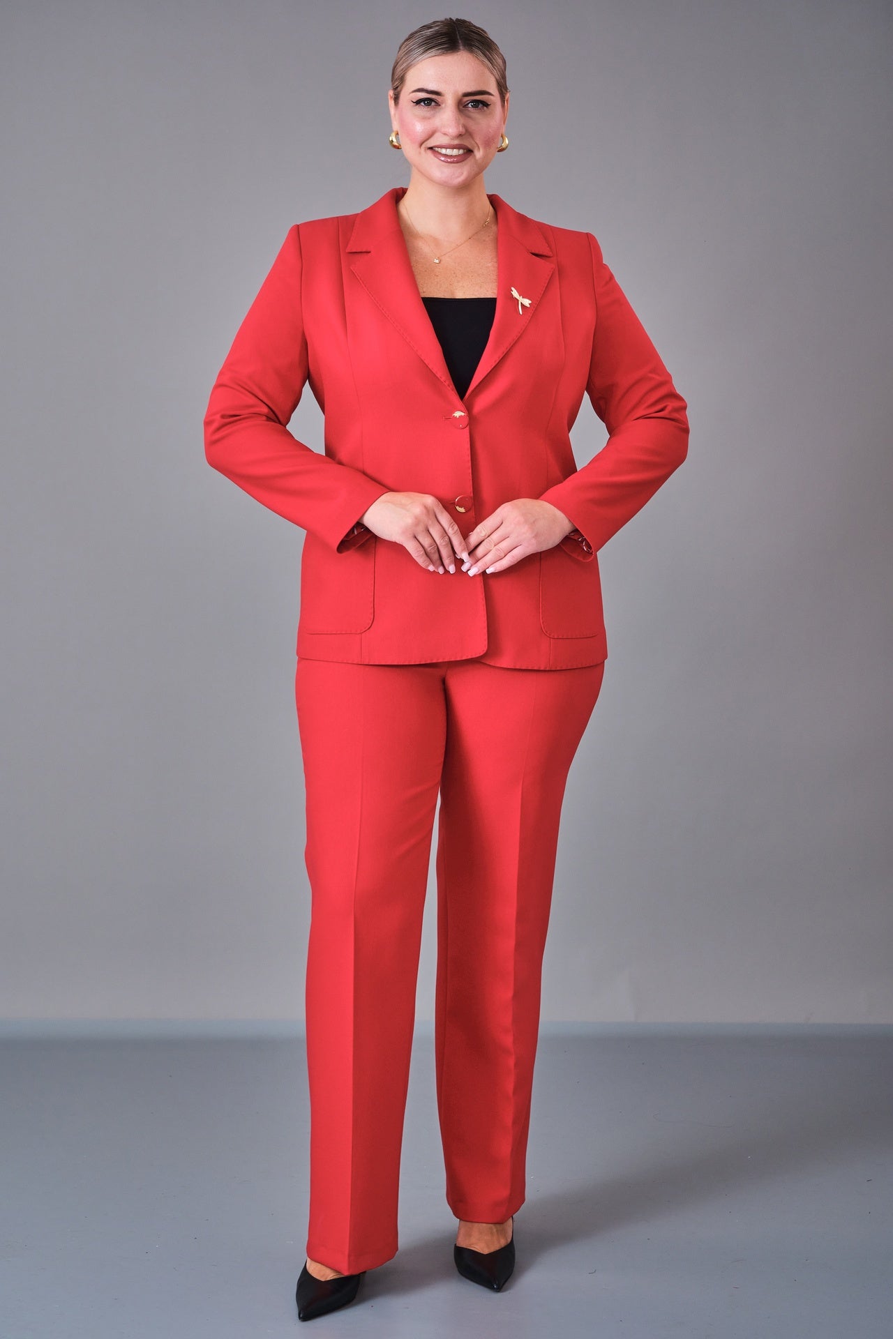 Cocomika - Plus Size Suit (CMK27K3046) - 8690200213991
