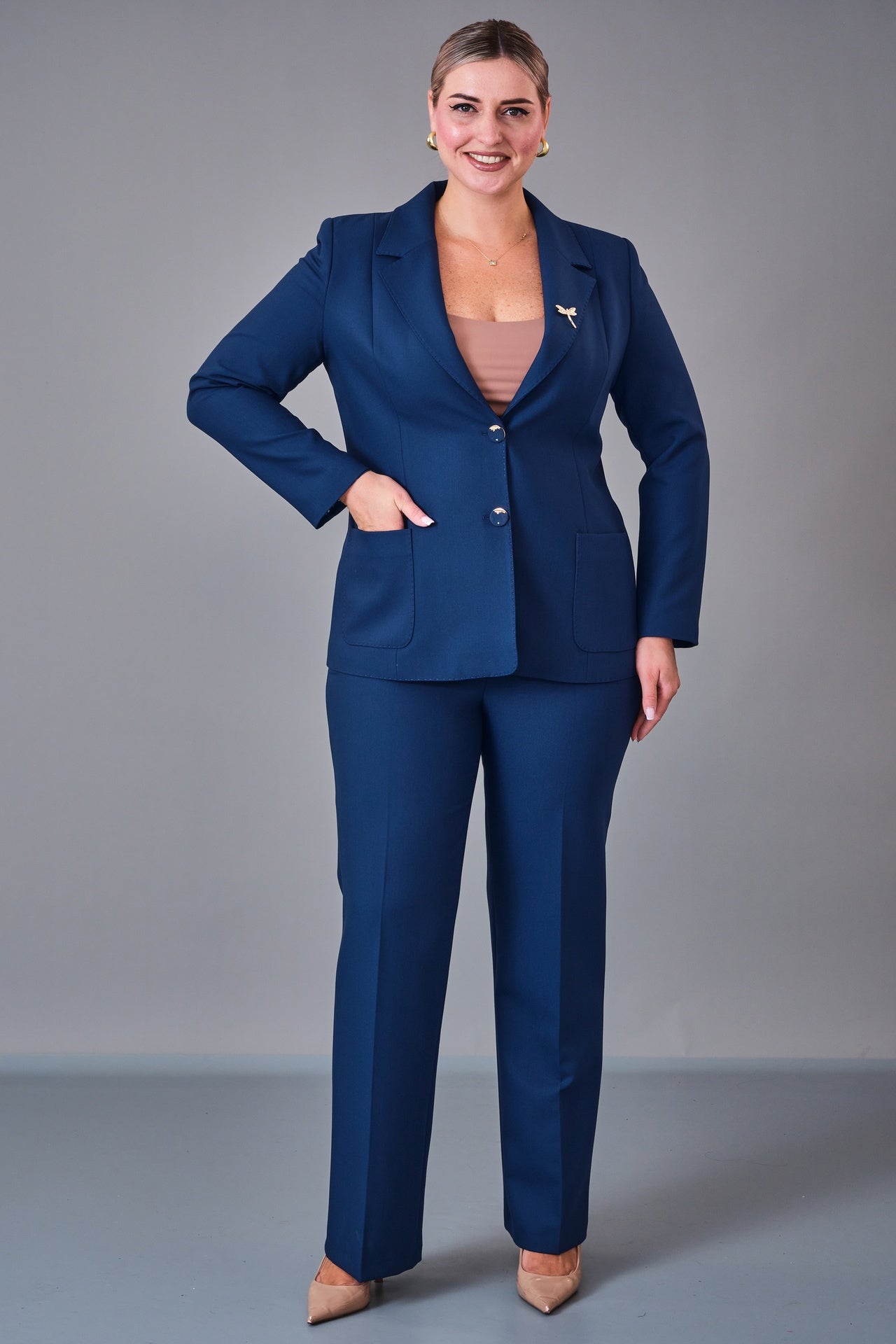 Cocomika - Plus Size Suit (CMK27K3046) - 8690200214004