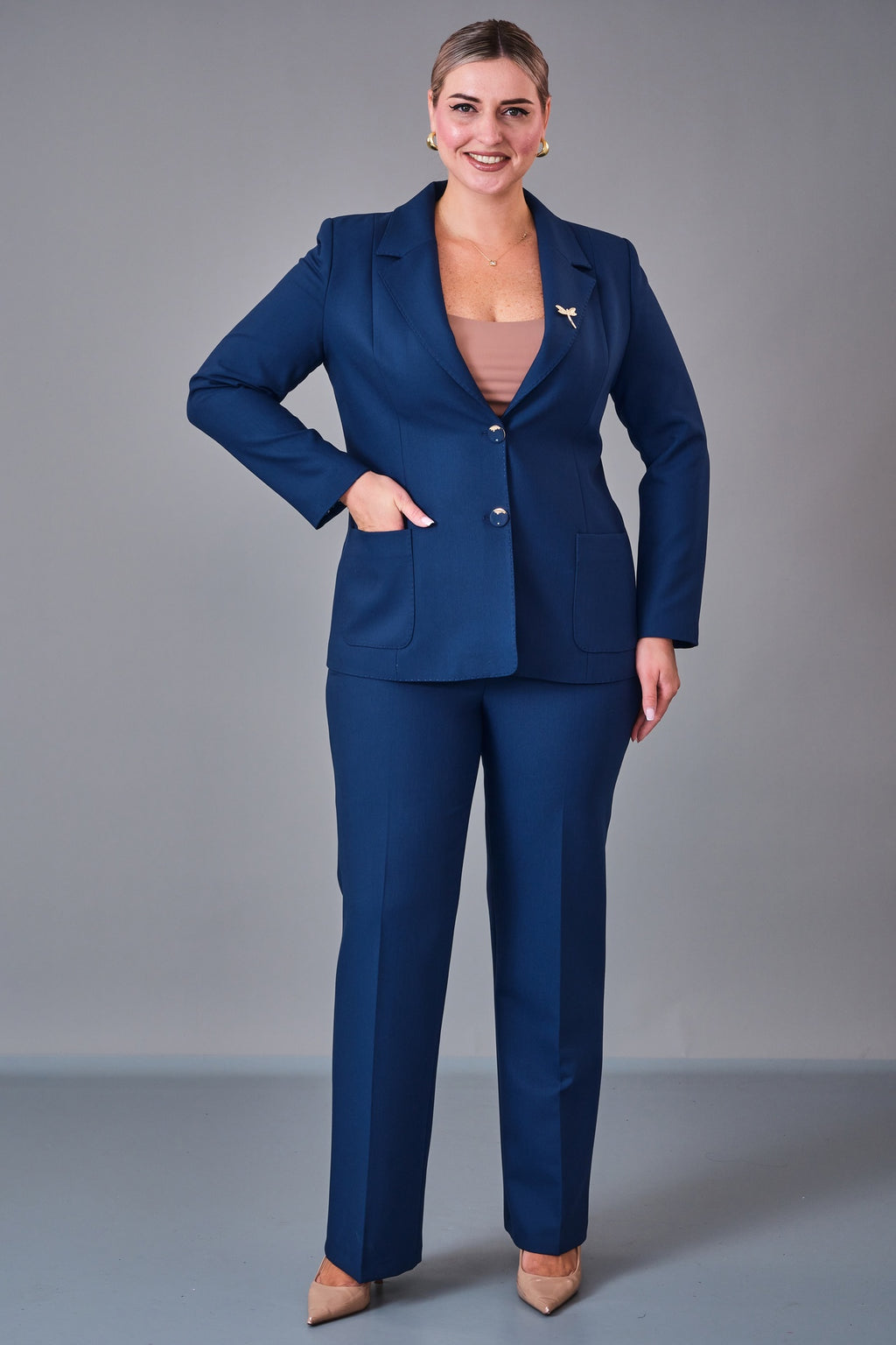 Cocomika - Plus Size Suit (CMK27K3046) - 8690200214004