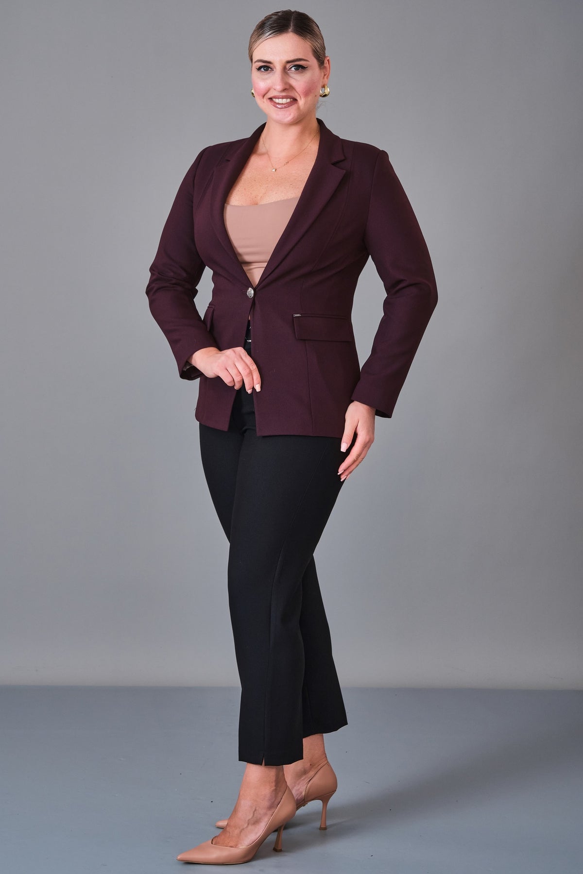 Elitline - Plus Size Jacket (ELT27K4-59-3044) - 8690200214165