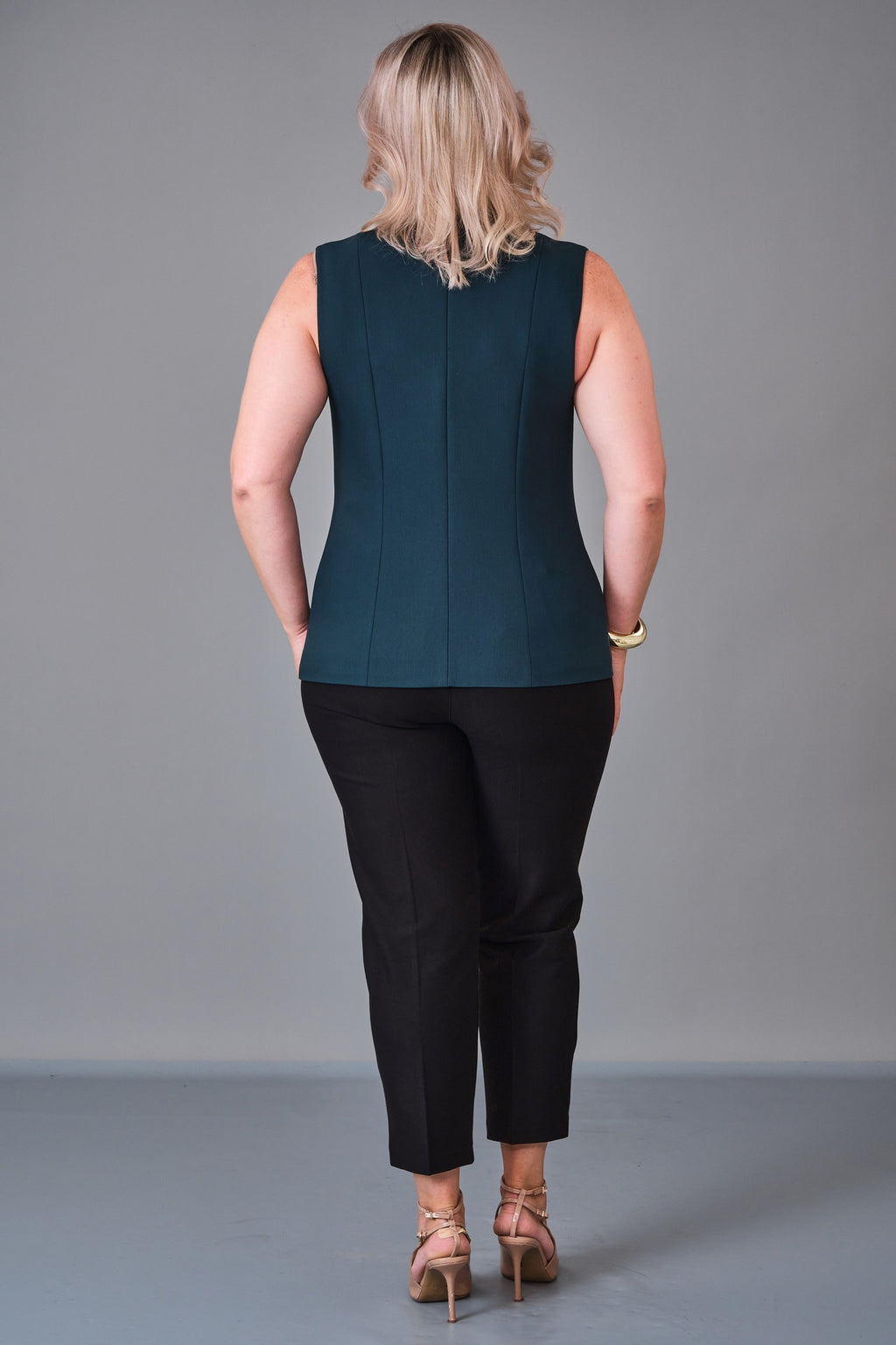 Elitline - Plus Size Waistcoat (ELT27K4-59-3039) - 8690200214196