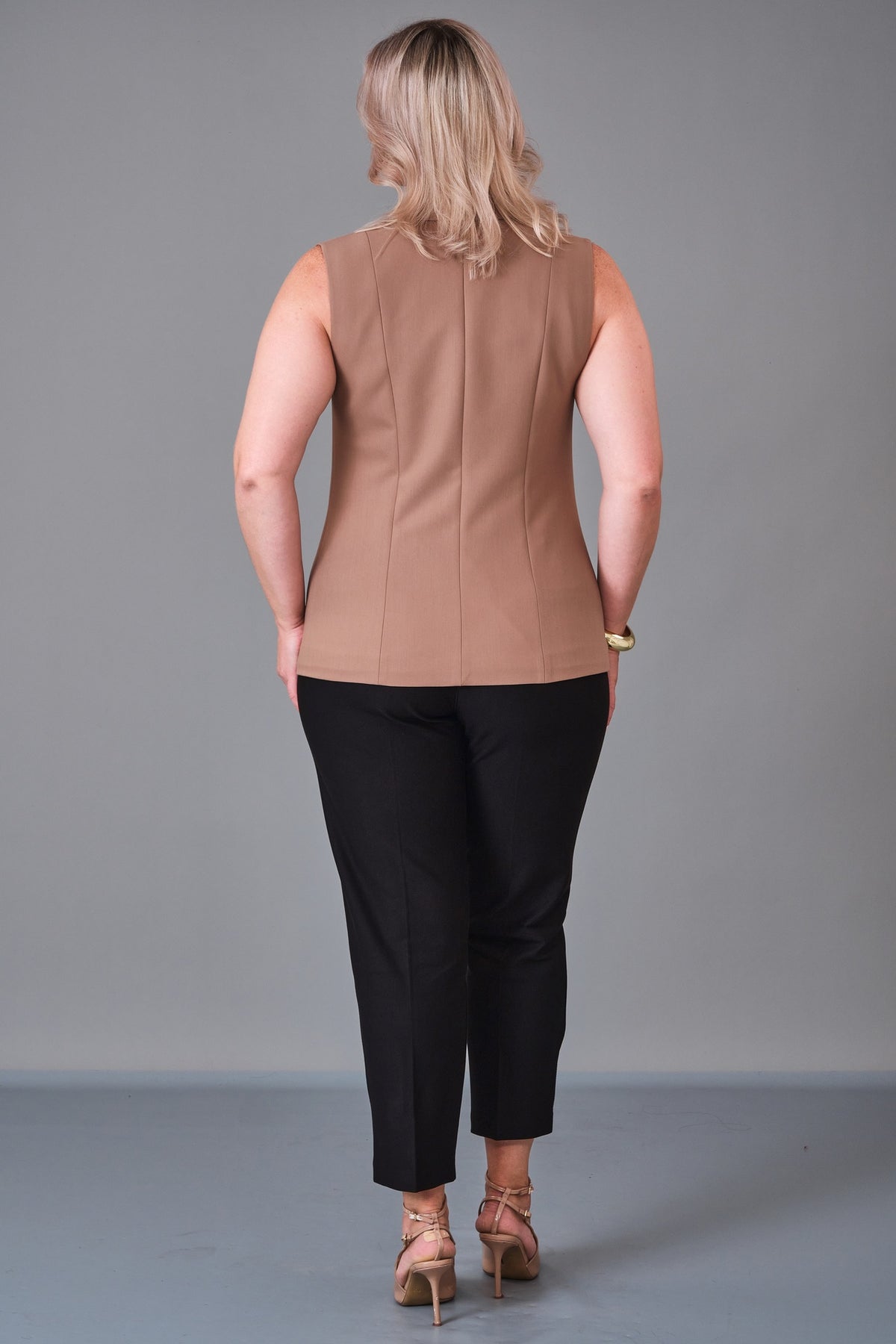 Elitline - Plus Size Waistcoat (ELT27K4-59-3039) - 8690200214219