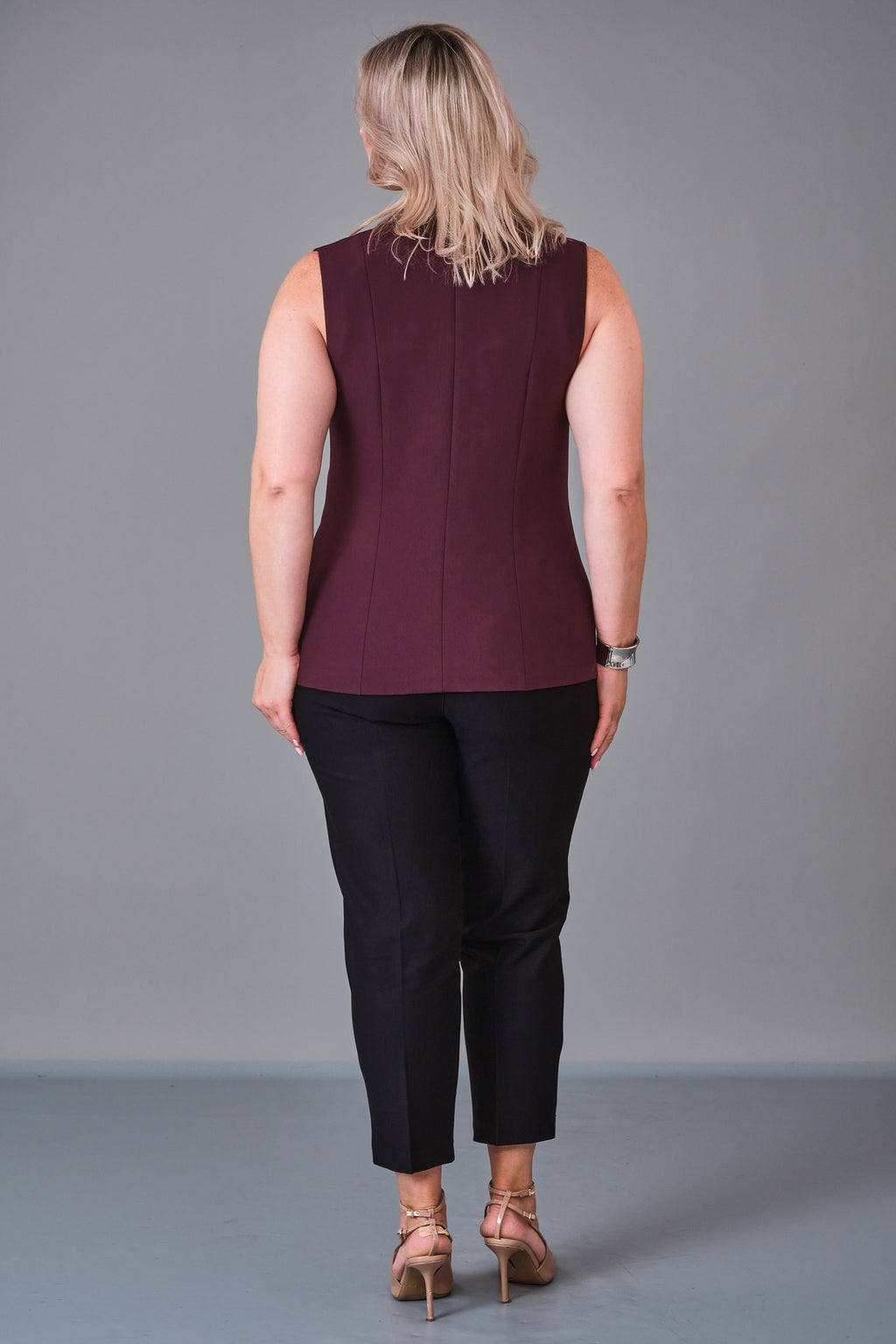 Elitline - Plus Size Waistcoat (ELT27K4-59-3039) - 8690200214226