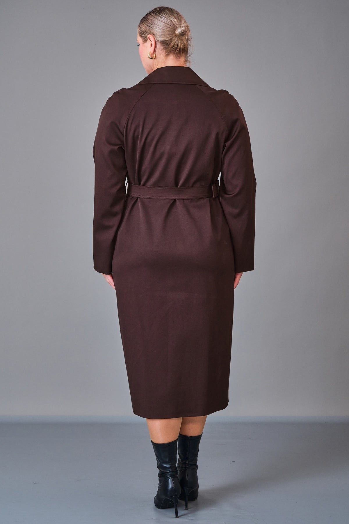 Renata - Plus Size Trench Coat (REN27KP4054.4) - 8690200214523