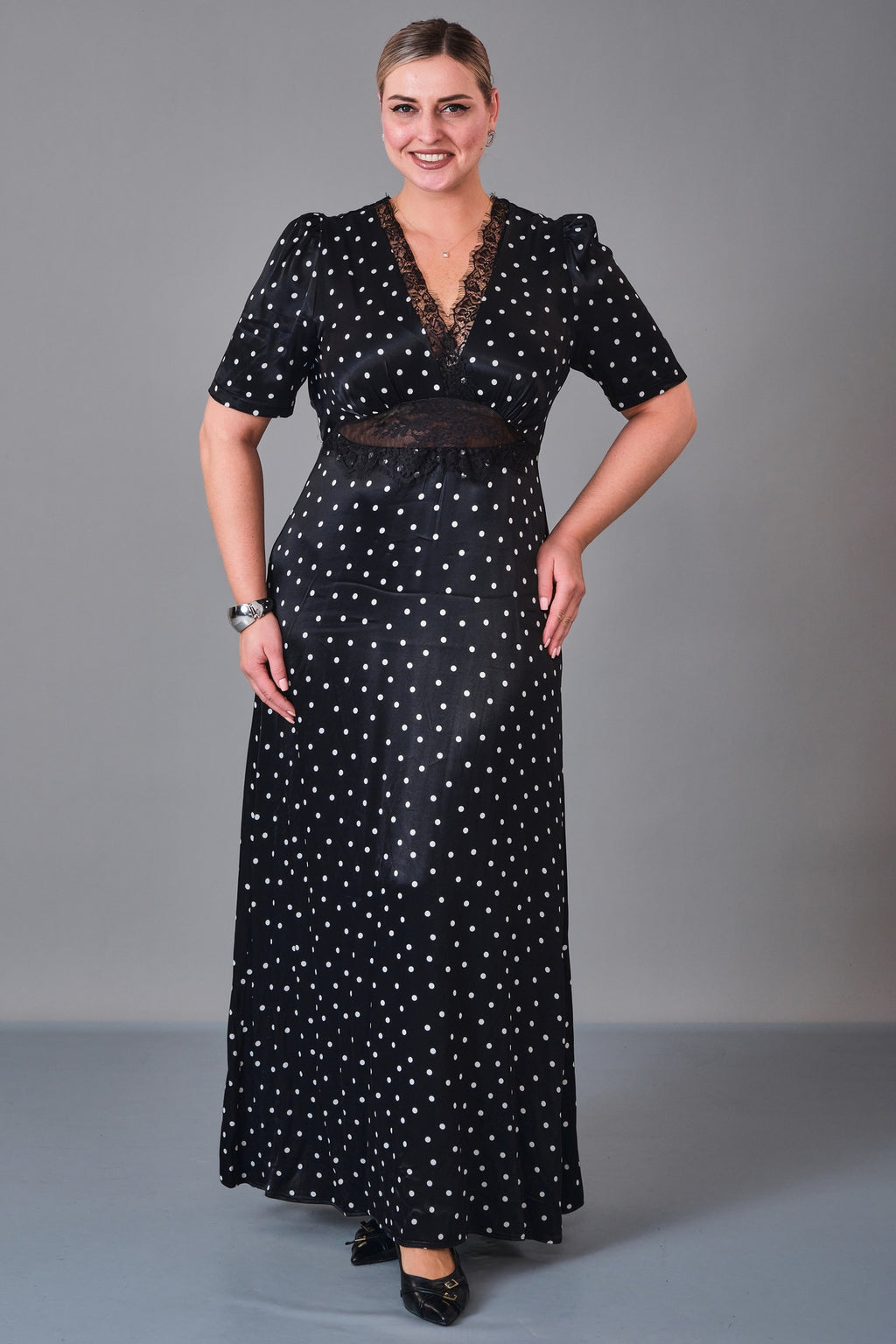 Chiffon Line - Plus Size Dress (CFL27K3446) - 8690200215476