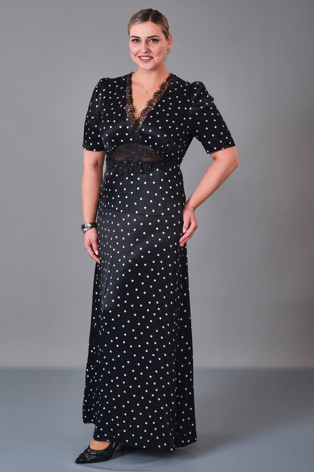 Chiffon Line - Plus Size Dress (CFL27K3446) - 8690200215476