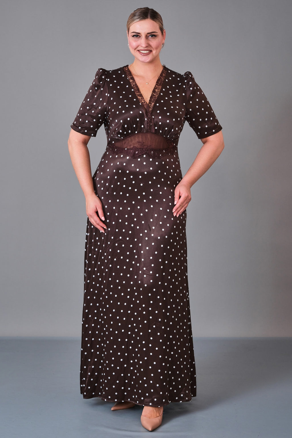 Chiffon Line - Plus Size Dress (CFL27K3446) - 8690200215483