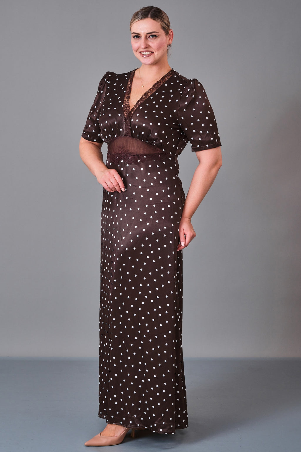 Chiffon Line - Plus Size Dress (CFL27K3446) - 8690200215483