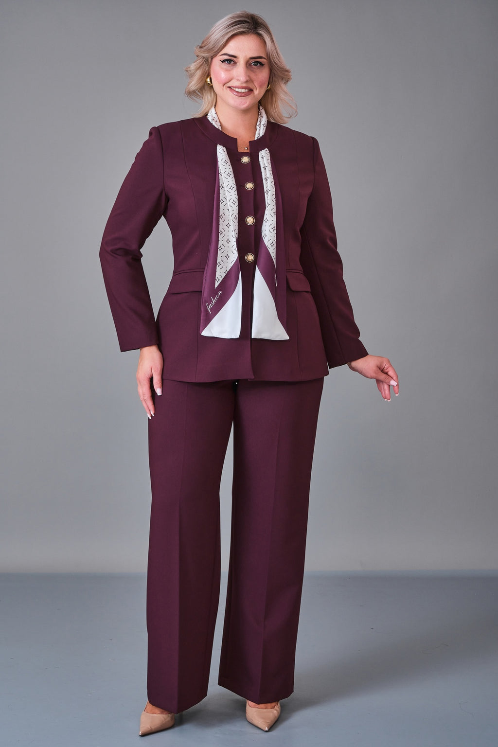 Meira - Plus Size Suit (MEI27K8745) - 8690200215841