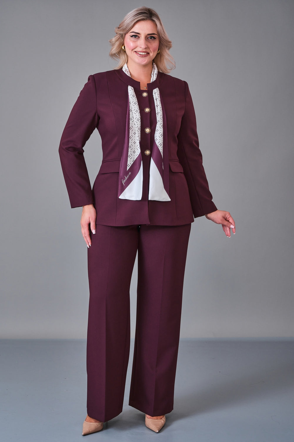 Meira - Plus Size Suit (MEI27K8745) - 8690200215841