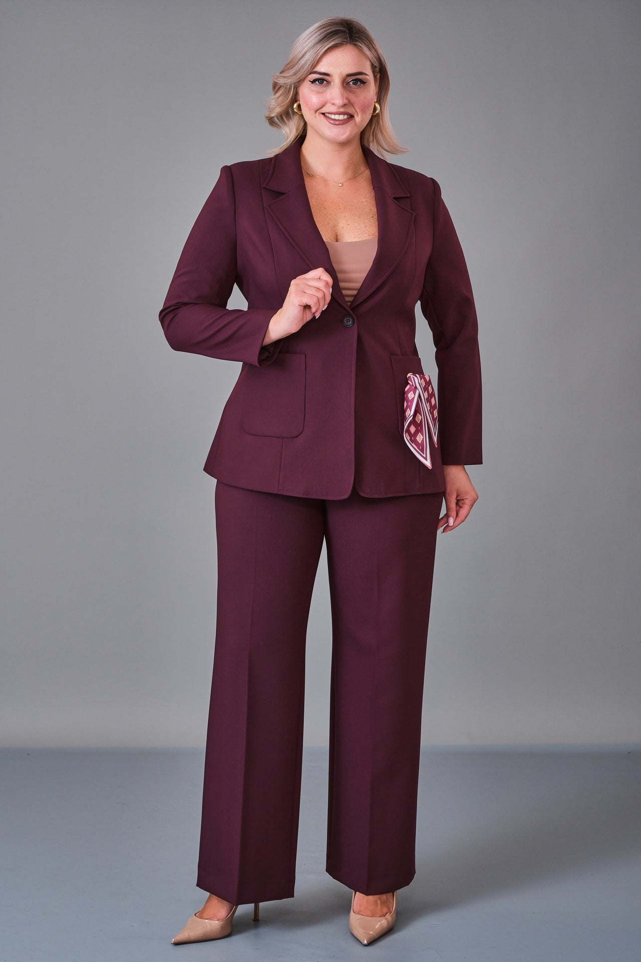Meira - Plus Size Suit (MEI27K8755) - 8690200215902