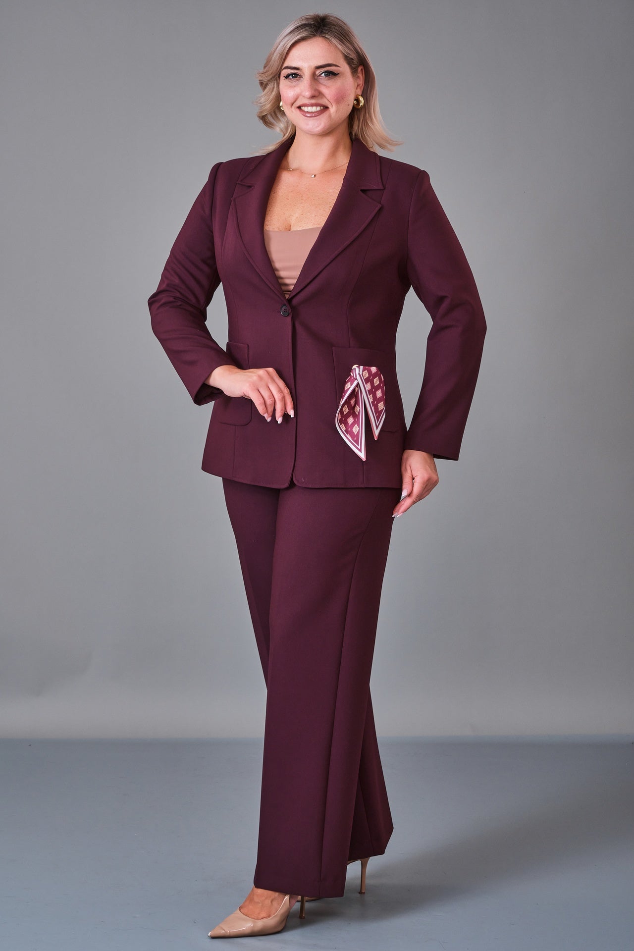 Meira - Plus Size Suit (MEI27K8755) - 8690200215902