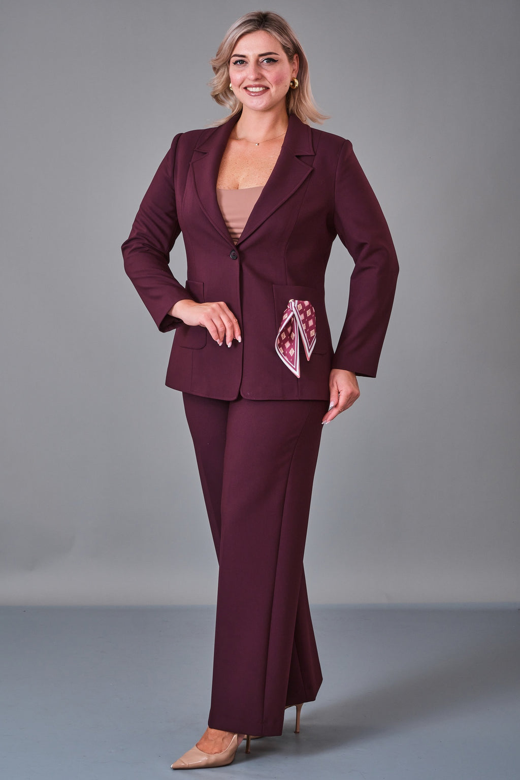 Meira - Plus Size Suit (MEI27K8755) - 8690200215902