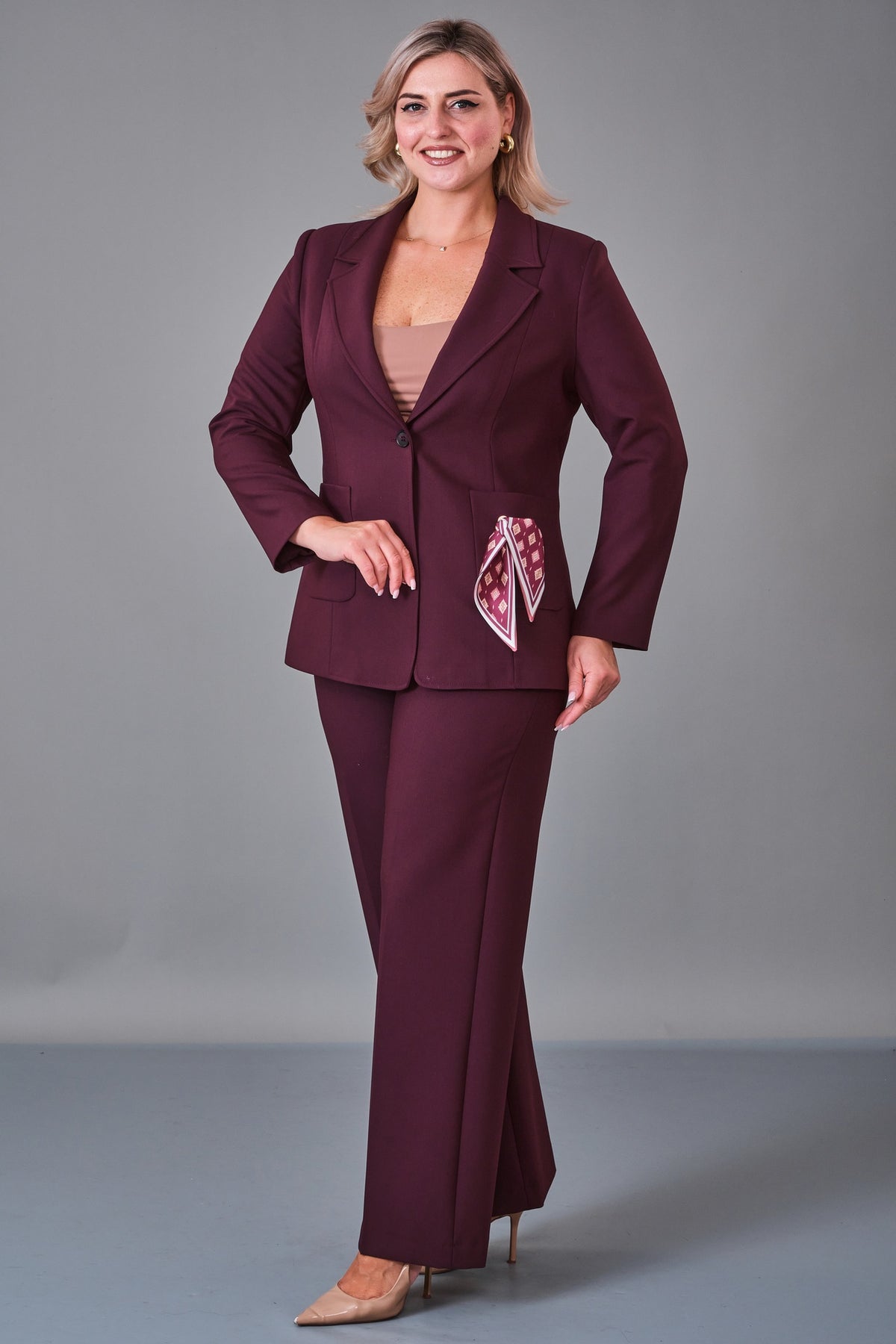 Meira - Plus Size Suit (MEI27K8755) - 8690200215902