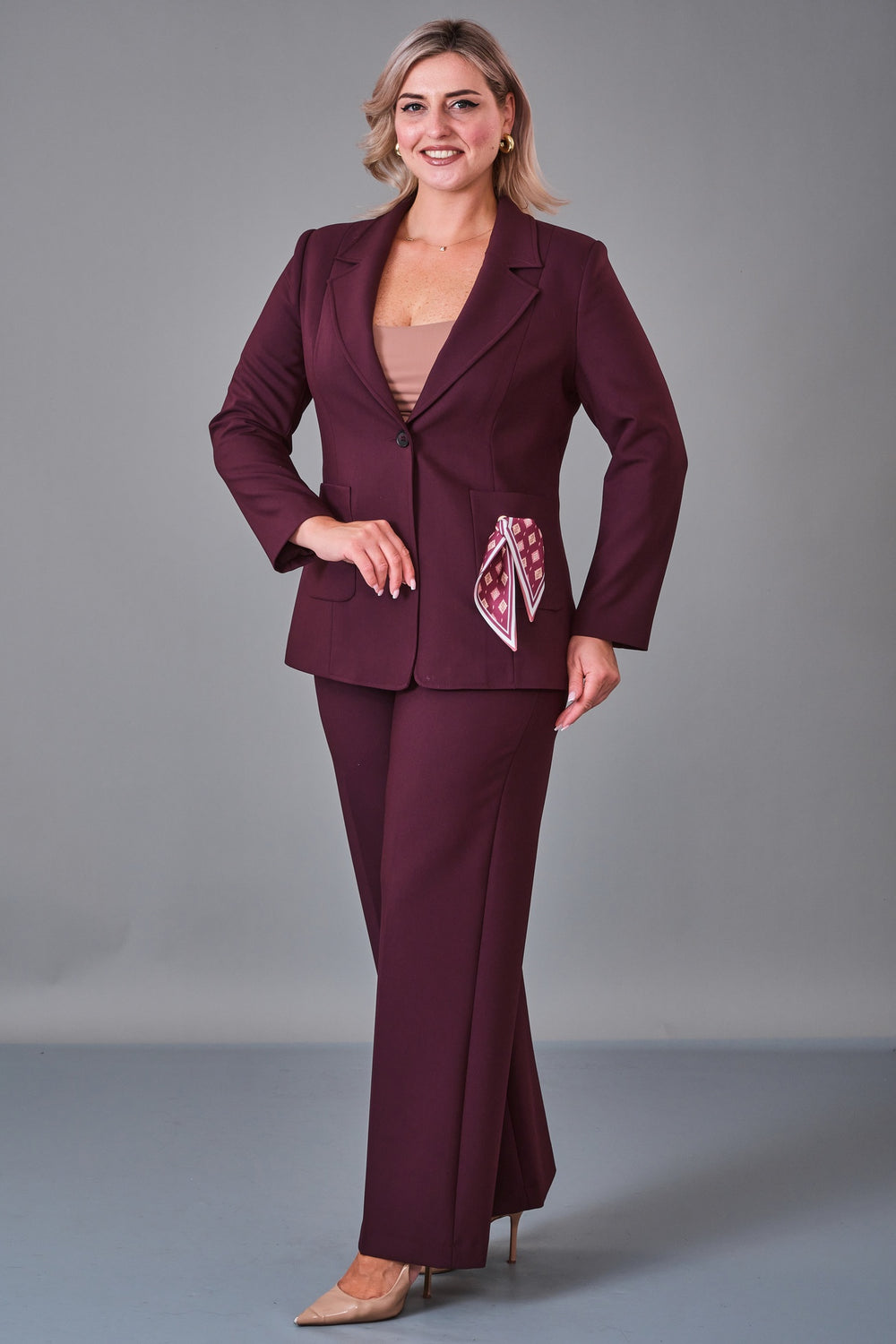 Meira - Plus Size Suit (MEI27K8755) - 8690200215902