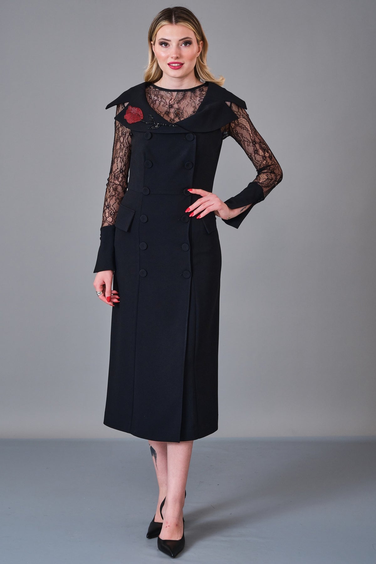 Maqrell - Regular Size Dress (MAQ27K1266) - 8690200216176