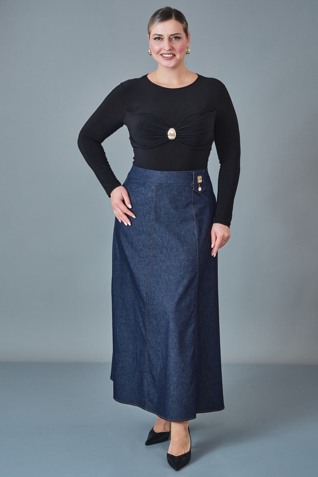 Elitline - Plus Size Skirt (ELT27K2-34-4033)