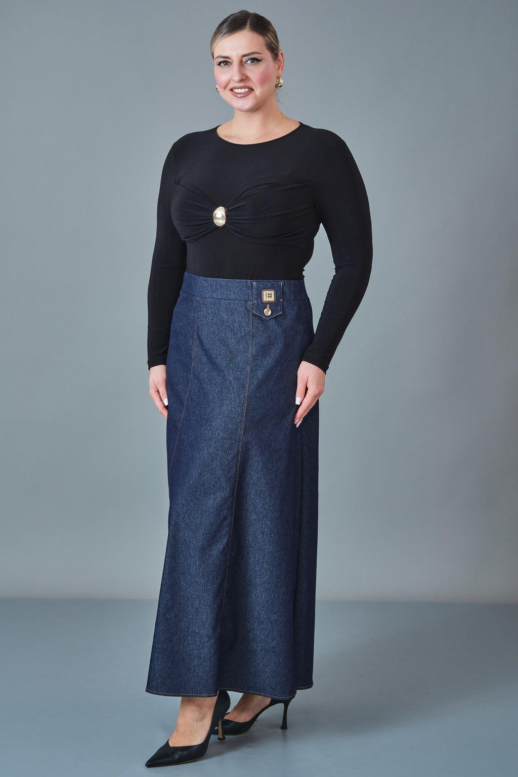 Elitline - Plus Size Skirt (ELT27K2-34-4033)