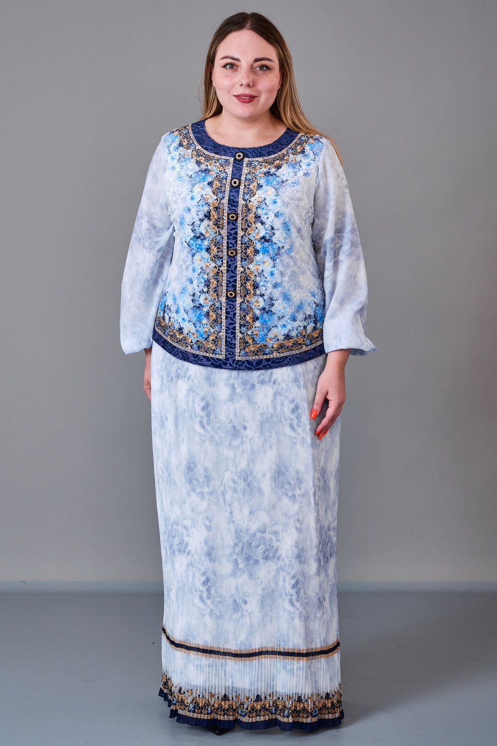 Ksas - Plus Size Dress (KSS27K32409) - 8690200216725