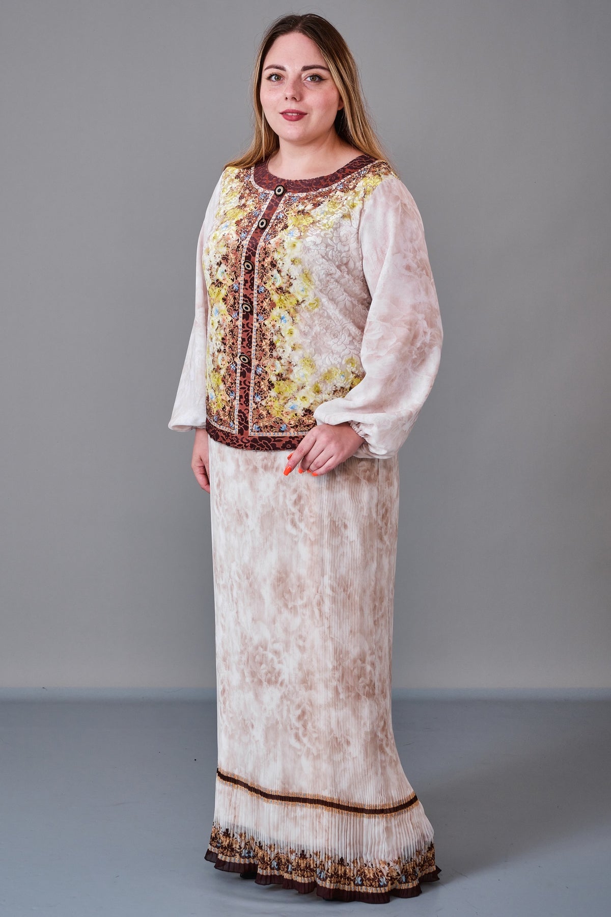 Ksas - Plus Size Dress (KSS27K32409) - 8690200216732