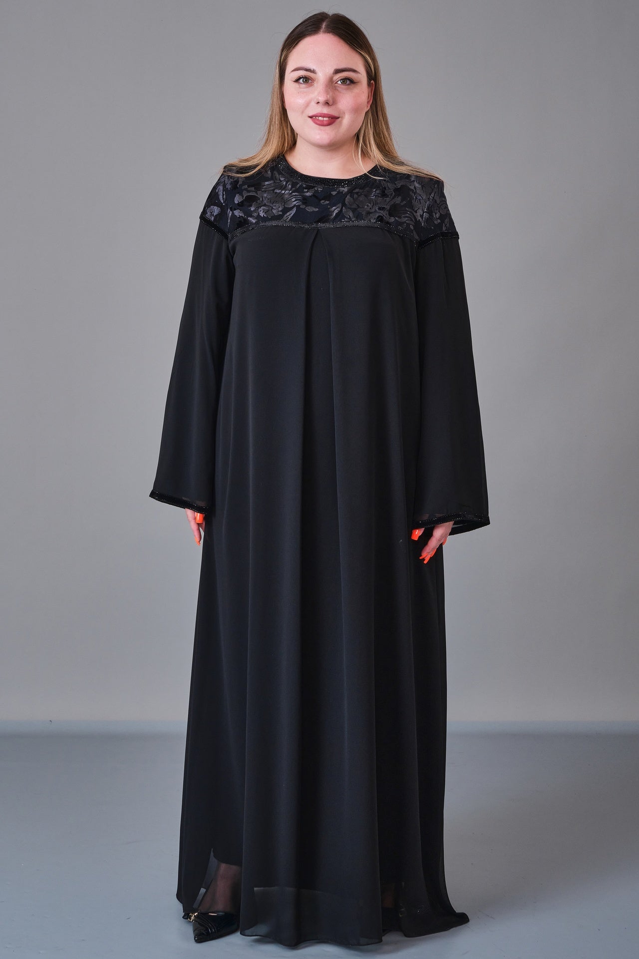 Ksas - Plus Size Dress (KSS27K32415) - 8690200216749