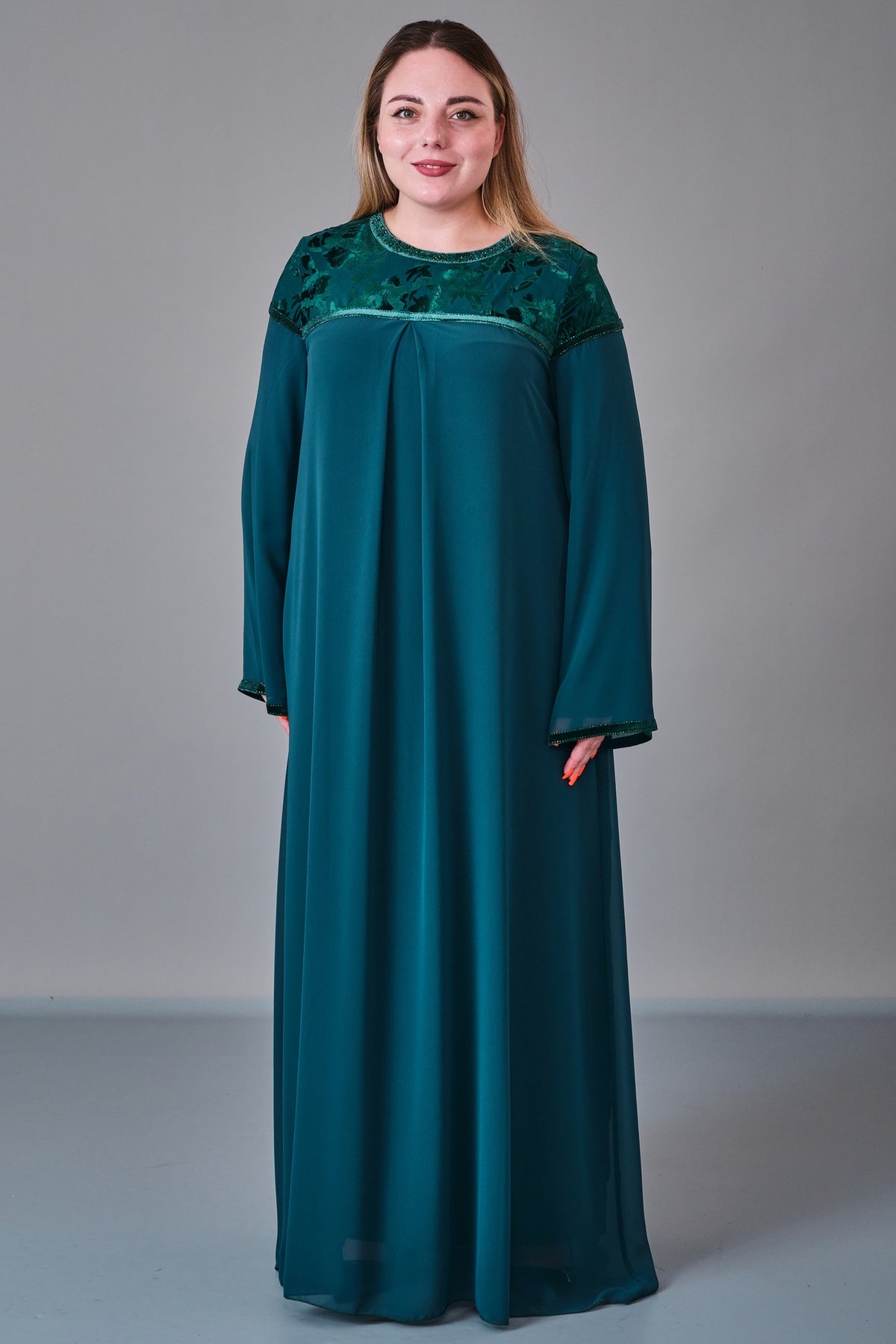 Ksas - Plus Size Dress (KSS27K32415) - 8690200216763
