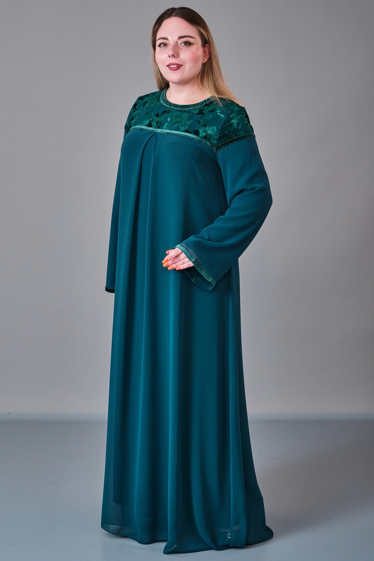 Ksas - Plus Size Dress (KSS27K32415) - 8690200216763