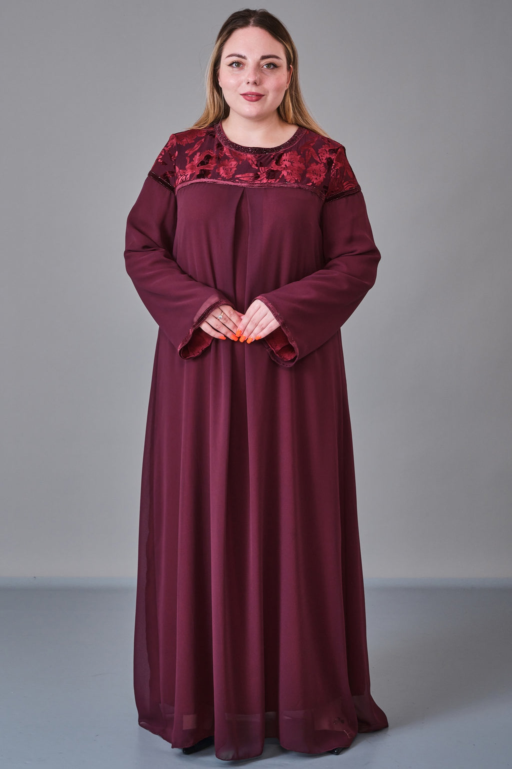 Ksas - Plus Size Dress (KSS27K32415) - 8690200216770