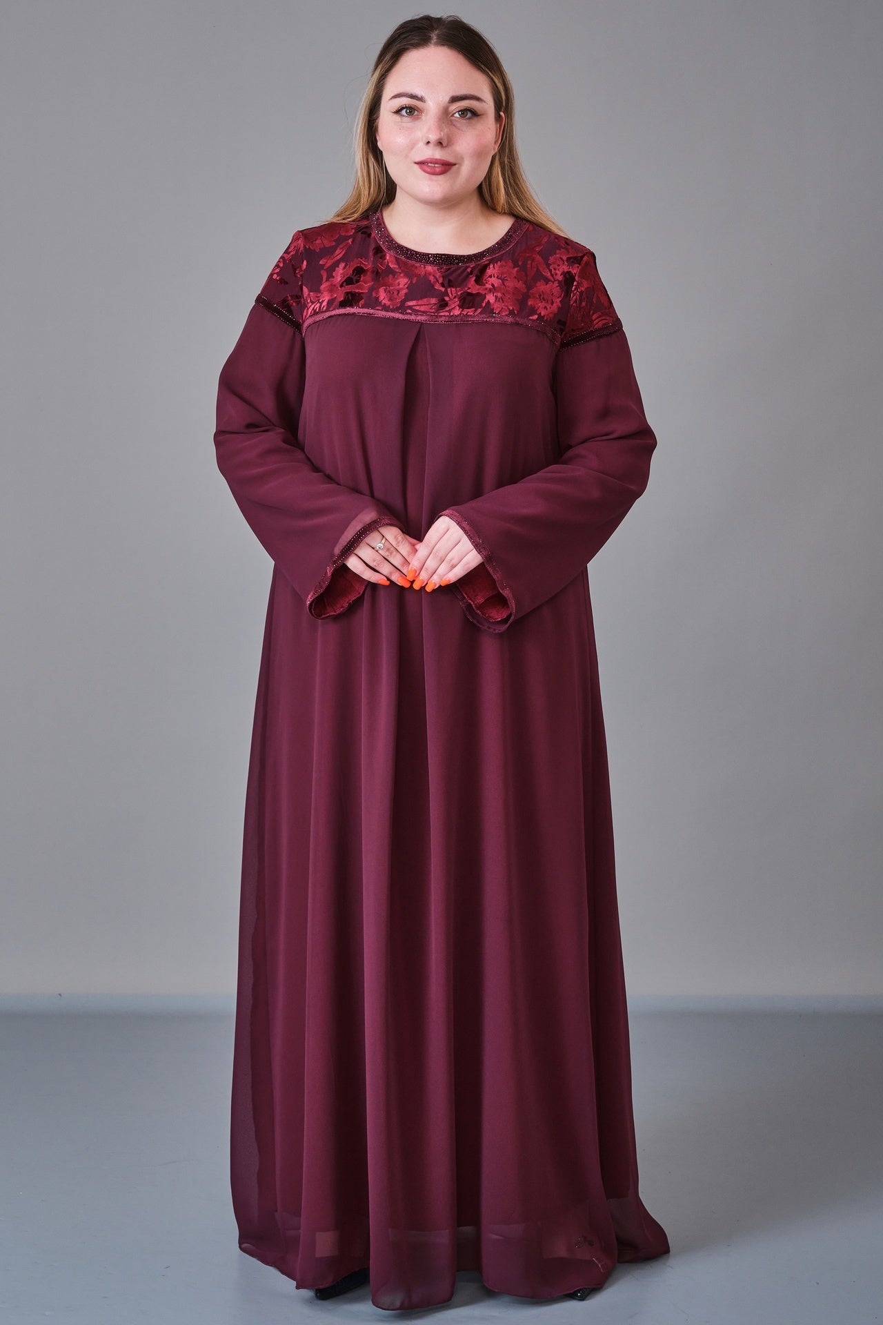 Ksas - Plus Size Dress (KSS27K32415) - 8690200216770