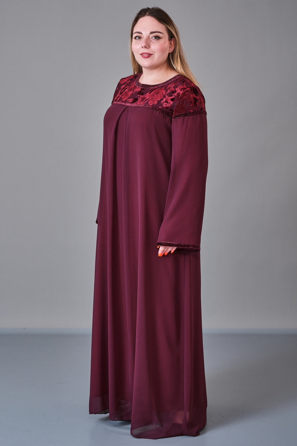 Ksas - Plus Size Dress (KSS27K32415) - 8690200216770