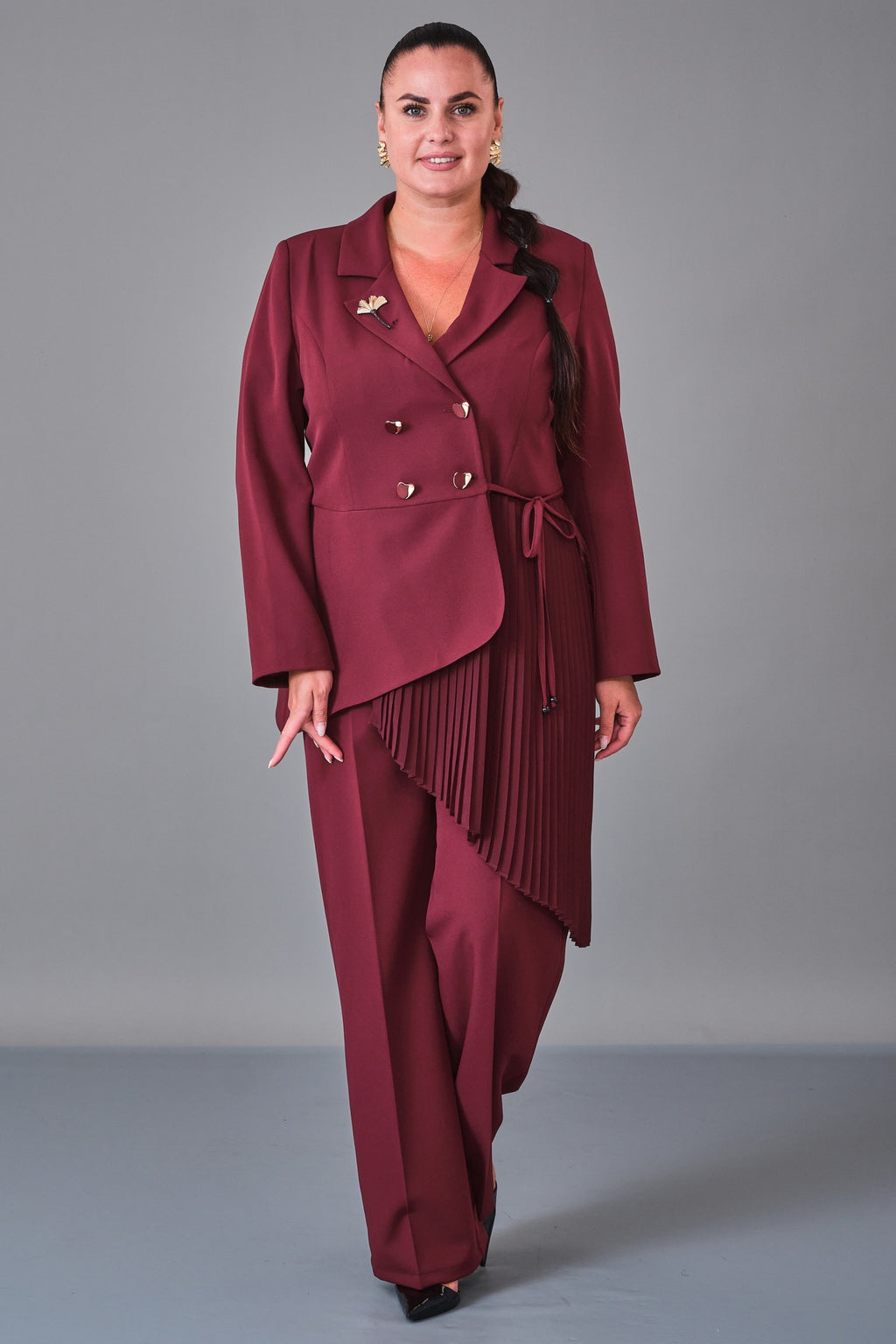 Dress Port - Plus Size Suit (DSP27K3631) - 8690200216930