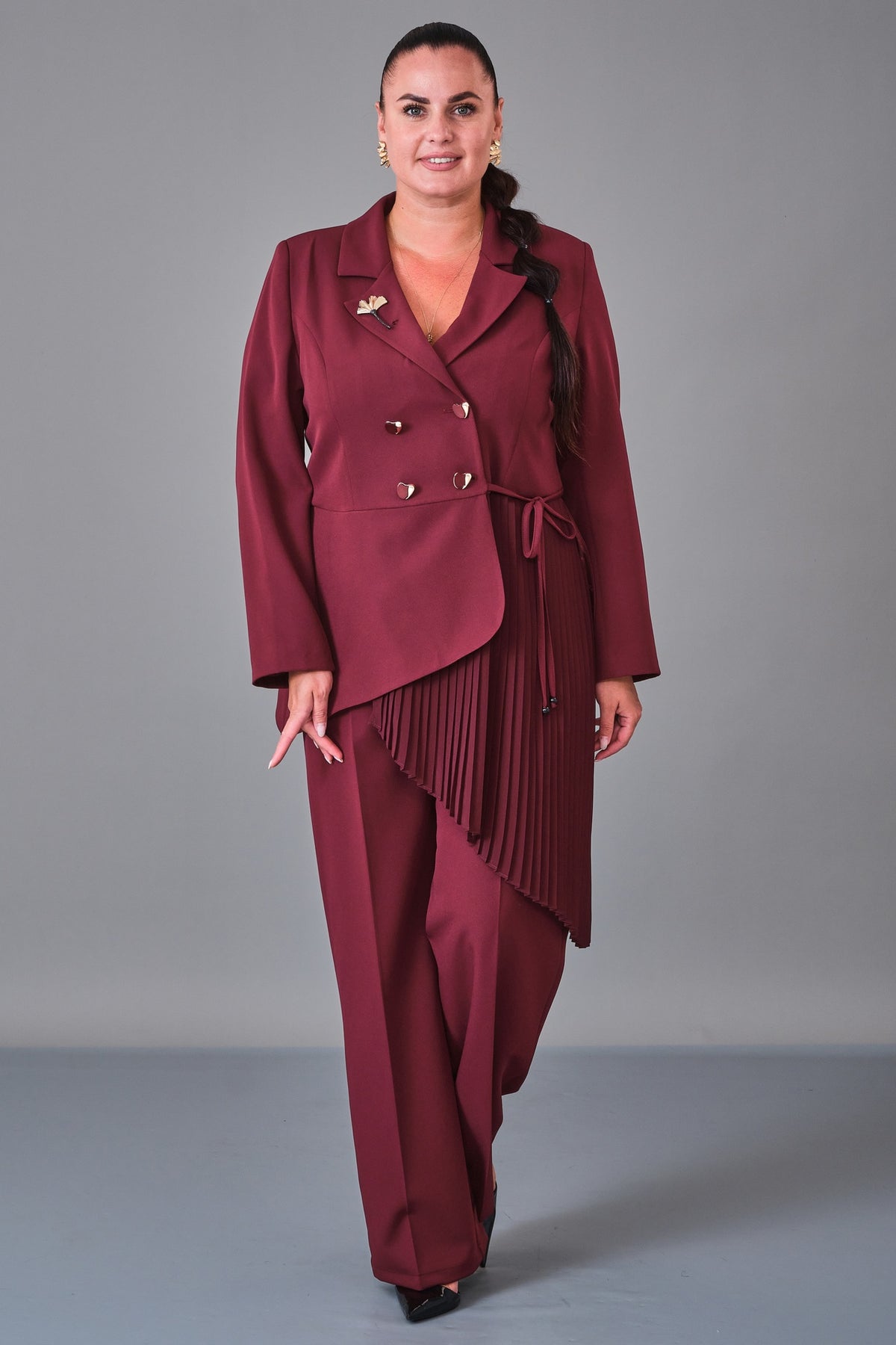 Dress Port - Plus Size Suit (DSP27K3631) - 8690200216930