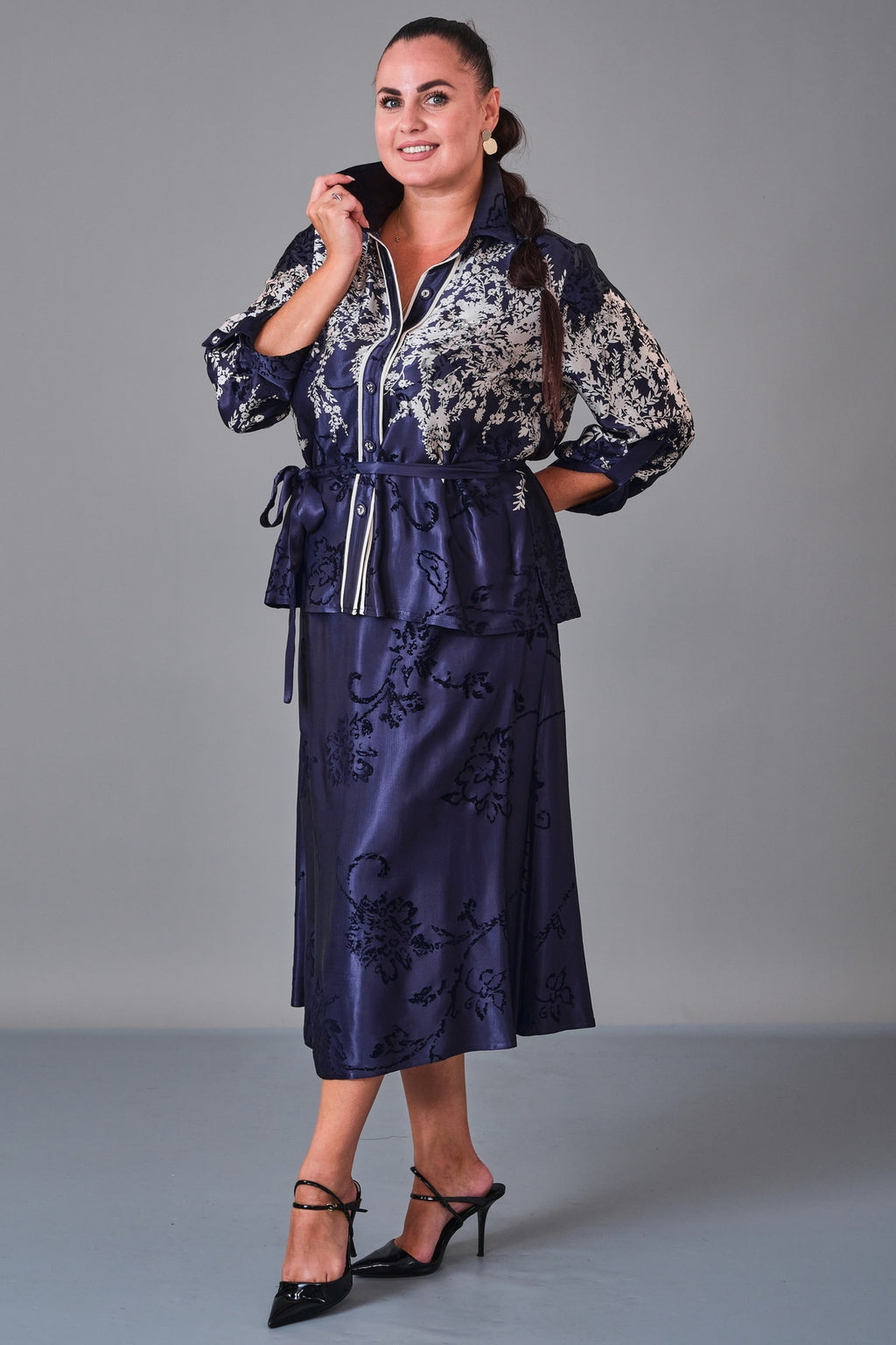 Dress Port - Plus Size Suit (DSP27K3640) - 8690200216954